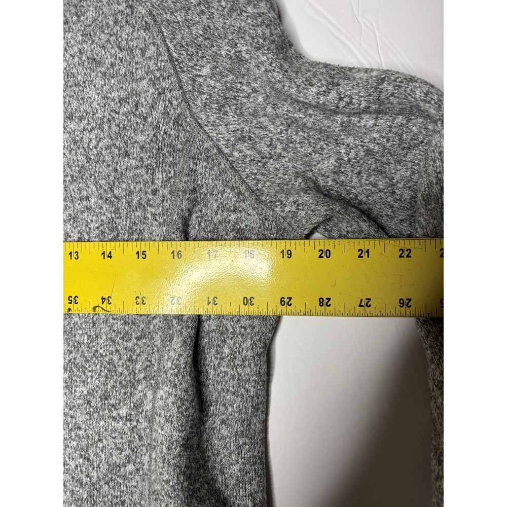Patagonia Women's Medium ‎ 1/4 Zip Fleece Jacket Gray Sorority Embroidered K/D - Picture 8 of 11